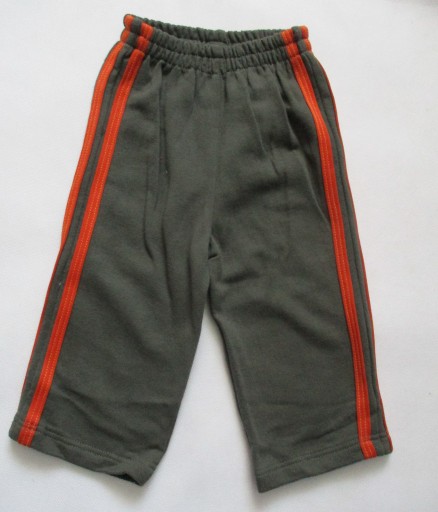 Zdjęcie oferty: Spodnie dresowe bawełniane knaki z paskami 74