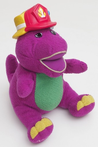 Zdjęcie oferty: Zabawka grająca mówiąca maskotka Barney, sprawna