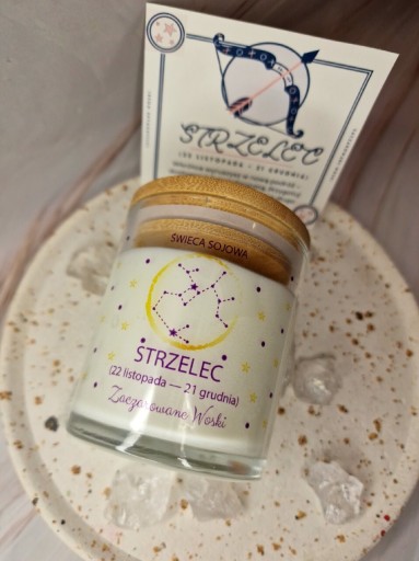 Zdjęcie oferty: Świeca Zodiakalna, świeca dla Strzelec znak zodiaku, tarot