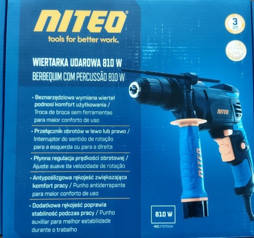 Zdjęcie oferty: Wiertarka udarowa 810W niteo tools nowa ID0032-24