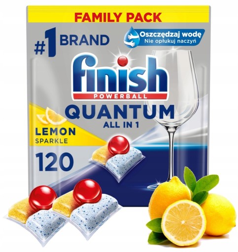 Zdjęcie oferty: Kapsułki Finish Quantum All-in-1 120 lemon