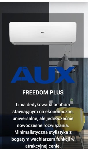 Zdjęcie oferty: Klimatyzator AUX Freedom 2,7kW kompletem  montazu