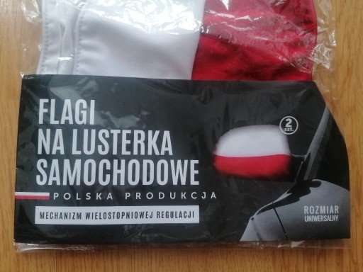 Zdjęcie oferty: flaga na lusterka samochodowe 2 szt. Wawa