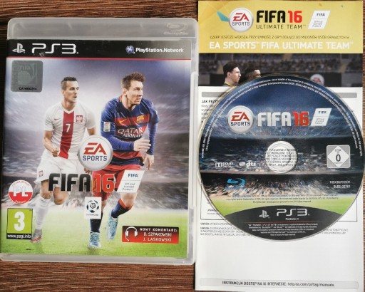 Zdjęcie oferty: FIFA 16 na PS3. Komplet po Polsku. 