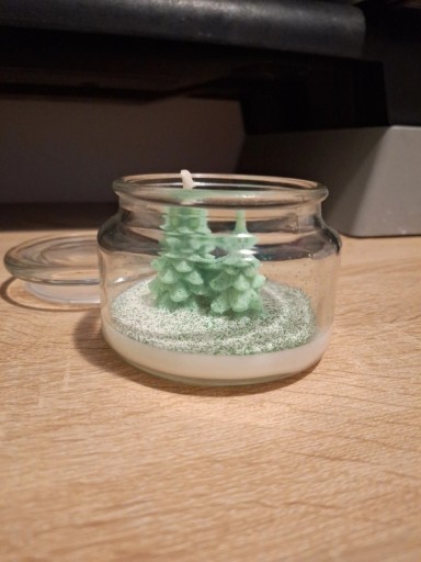 Zdjęcie oferty: Choinki w szkle. Upominek świeczka ozdobna Wyprzedaż