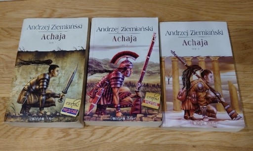 Zdjęcie oferty: Achaja Tom 1-3 Andrzej Ziemiański trylogia wyd. 1