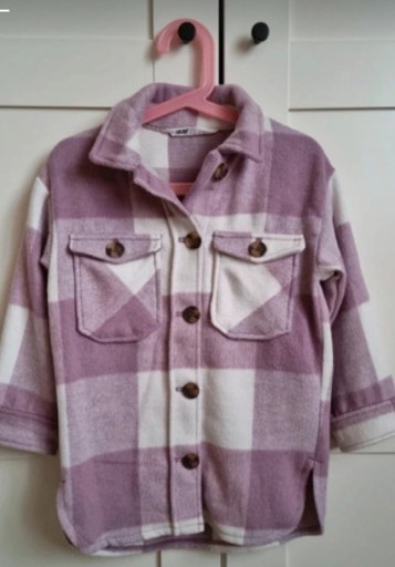 Zdjęcie oferty: H&M kurtka przejściowa z diagonalu 4-5l koszulowa 