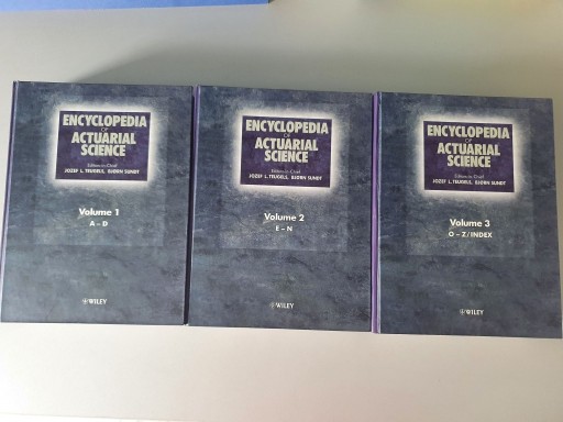 Zdjęcie oferty: Encyclopedia of Actuarial Science (volume 1-3) 