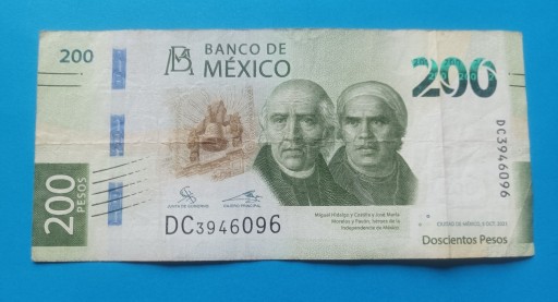 Zdjęcie oferty: Meksyk 200 Pesos 2021 Seria DC