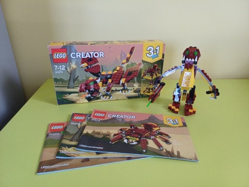 Zdjęcie oferty: Lego Creator 3 w 1 31073 Mityczne stworzenia