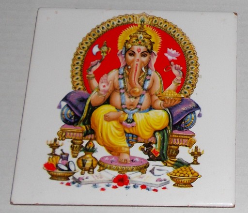 Zdjęcie oferty: oryginalna glazura z Indii - Ganesha Ganesh