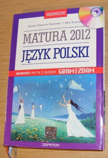Zdjęcie oferty: JĘZYK POLSKI MATURA 2012 DOMINIK-STAWICKA CZARNOTA