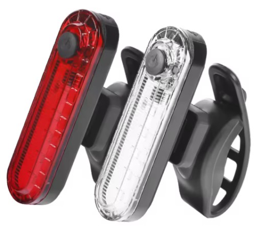 Zdjęcie oferty: Oświetlenie do roweru, Lampka przód + tył, USB wbudowany akumulator