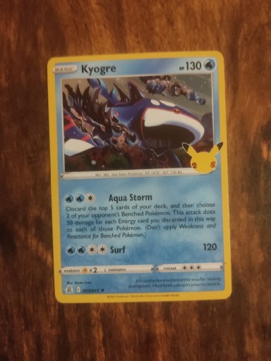 Zdjęcie oferty: Pokemon tcg celebrations kyogre