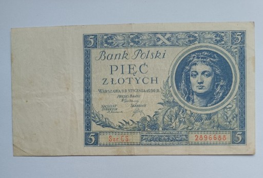 Zdjęcie oferty: Banknot 5 złotych 1930