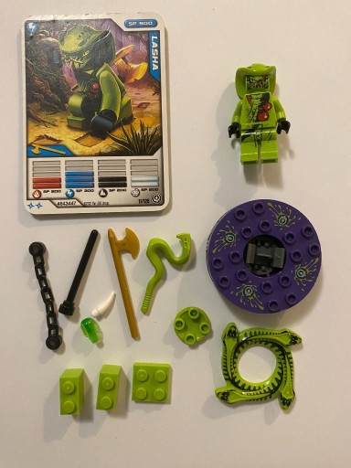 Zdjęcie oferty: Zestaw Lego Ninjago 9562 Lasha + spinner + karty