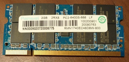 Zdjęcie oferty: Pamięć RAM Ramaxel 2GB PC2