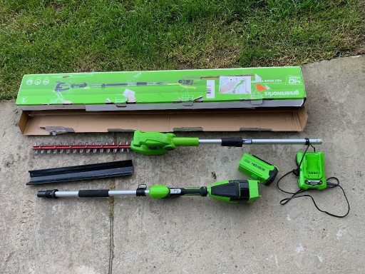 Zdjęcie oferty: Nożyce do żywopłotu Greenworks 40V + lad./bat.