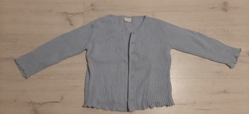 Zdjęcie oferty: Praktyczny rozpinany prążkowany sweter r.104-110 