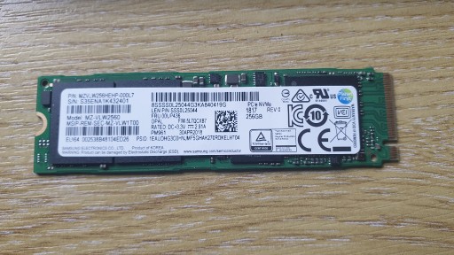 Zdjęcie oferty: DYSK SSD SAMSUNG MZ-VLW2560 256 GB PCIe NVMe M.2