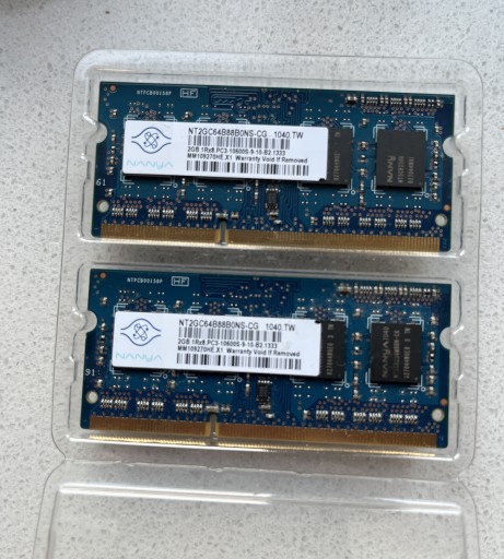 Zdjęcie oferty: 4GB nt2gc64b88b0ns pamięć Ram 2x 2GB pc3-10600s