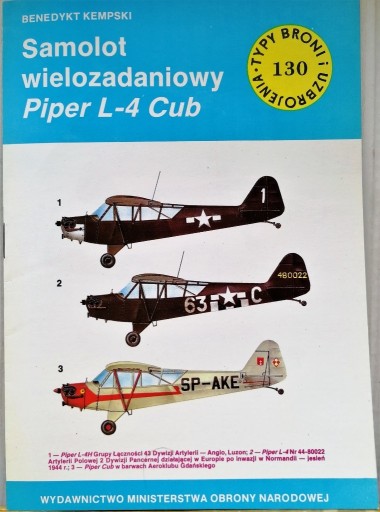 Zdjęcie oferty: TBiU 130 Samolot wielozadaniowy Piper L-4 Cub