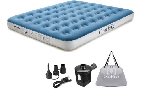 Zdjęcie oferty: OlarHike Materac łóżko dmuchany Z Pompką 203 x 152 x 23 cm