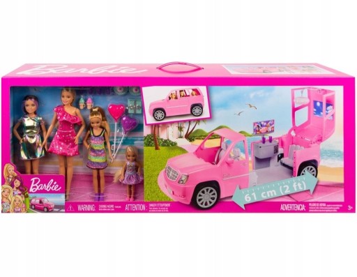 Zdjęcie oferty: Nowy zestaw lalka Barbie limuzyna z siostrami