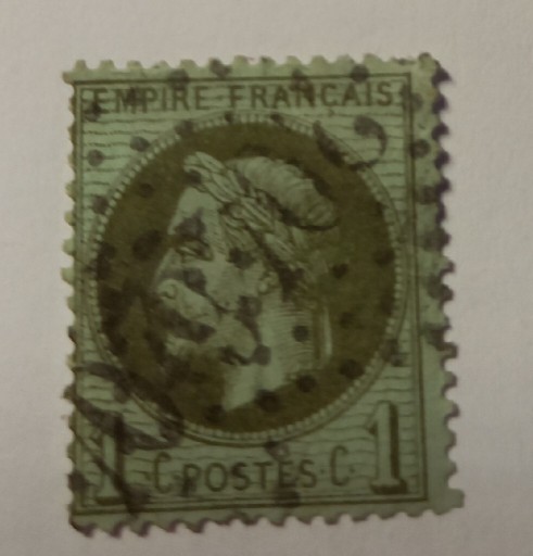 Zdjęcie oferty: Znaczek pocztowy Francja z 1863/70 Cesarz Napoleon