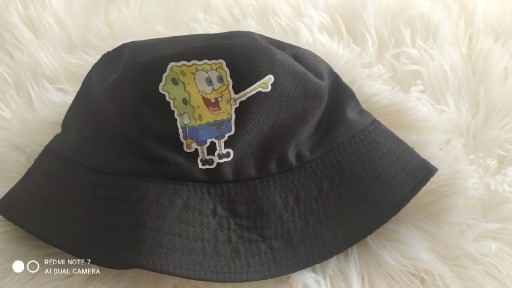 Zdjęcie oferty: Czapka rybacka bucket hat czarna SpongeBob