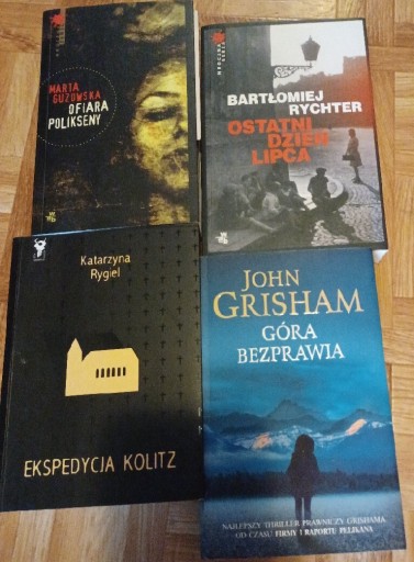 Zdjęcie oferty: Grisham,Rygiel,Guzowska, Rychter 4x kryminał 