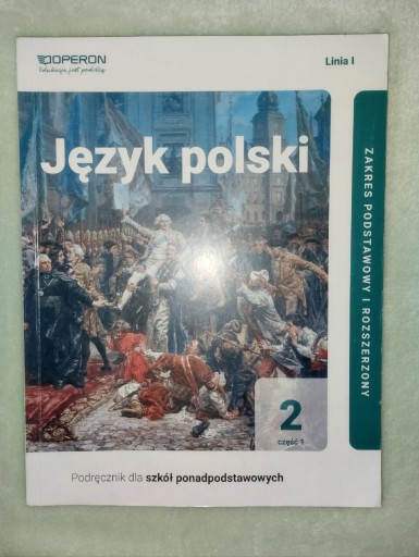 Zdjęcie oferty: Język polski 2 część 1,operon, do szkół ponadp