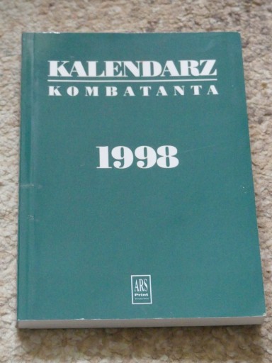 Zdjęcie oferty: kalendarz kombatanta 1998 rok