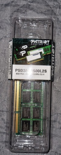 Zdjęcie oferty: Pamięć RAM DDR3L Patriot PSD38G1600L2S 8 GB