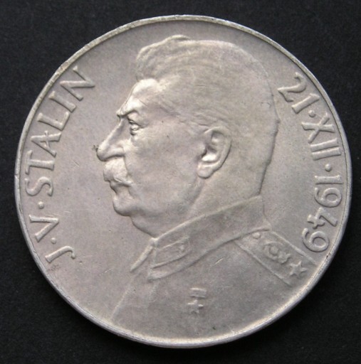 Zdjęcie oferty: Czechosłowacja 50 koron 1949 - Stalin - srebro