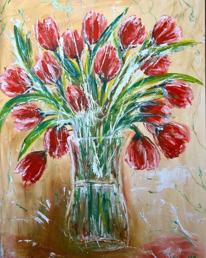 Zdjęcie oferty: Obraz olejny na płotnie “ Tulips”