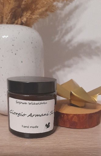 Zdjęcie oferty: Świeca sojowa o zapachu perfum Giorgio Armani Si 