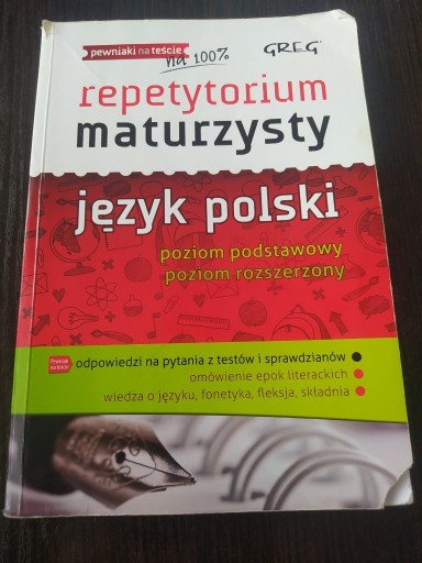 Zdjęcie oferty: Repetytorium maturzysty na 100%. Język polski