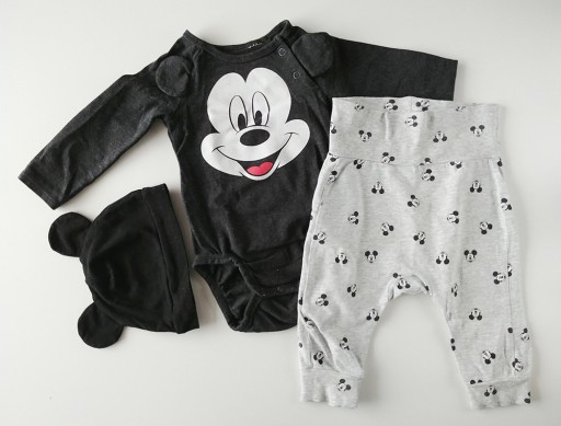 Zdjęcie oferty: Komplet 3-częściowy H&M Myszka Mickey 68