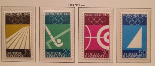 Zdjęcie oferty: Niemcy RFN 1968 olimpiada piękna seria