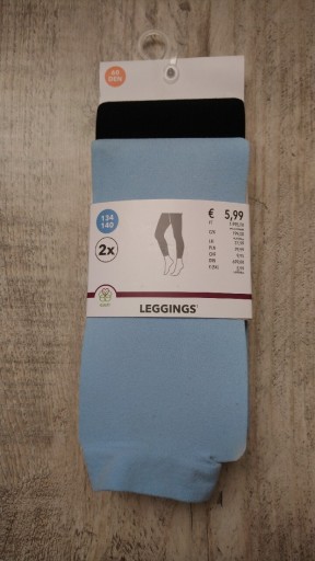 Zdjęcie oferty: Legginsy dziewczęce - 2 pak - rozm 134/140