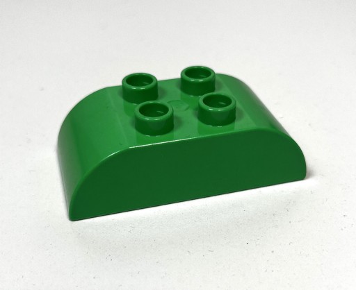 Zdjęcie oferty: LEGO DUPLO Klocek zielony ciemny 2x4 średnia wys. łuk obustronny (98223) 