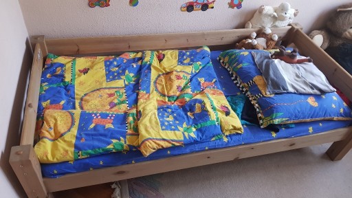 Zdjęcie oferty: Łóżko drewniane 90x200 podwyższone dziecięce