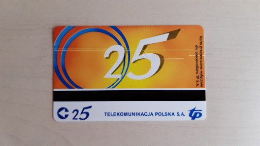 Zdjęcie oferty: Unikatowa karta telefoniczna - 25 lat TP SA 