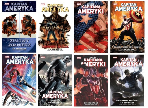 Zdjęcie oferty: KAPITAN AMERYKA x8 komplet Marvel NOWE w foliach