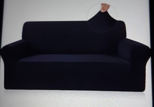 Zdjęcie oferty: Pokrowiec na sofę, wersalkę czarna .