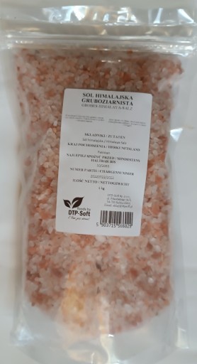 Zdjęcie oferty: Sól himalajska ciemnoróżowa GRUBA 3-5MM 1kg