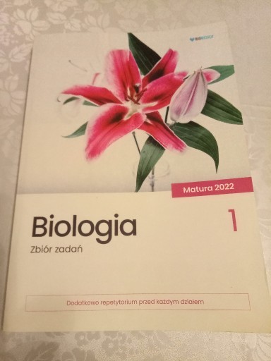 Zdjęcie oferty: Biomedica zbiór zadań biologia tom 1 matura 2022
