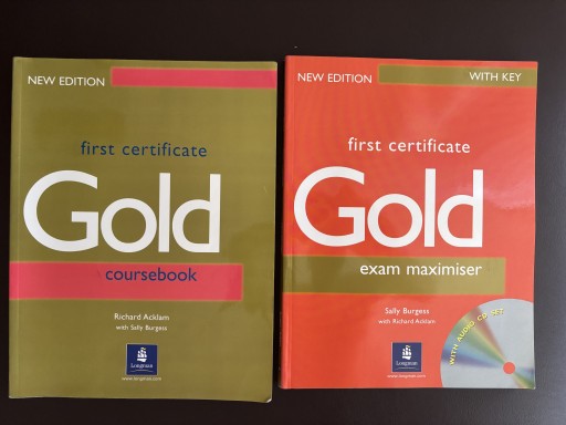 Zdjęcie oferty: Książka i ćwiczenia wraz z płytą CD do angielskiego First Certificate Gold
