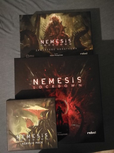 Zdjęcie oferty: nemesis lockdown zawartość dodatkowa akrylowe żetony